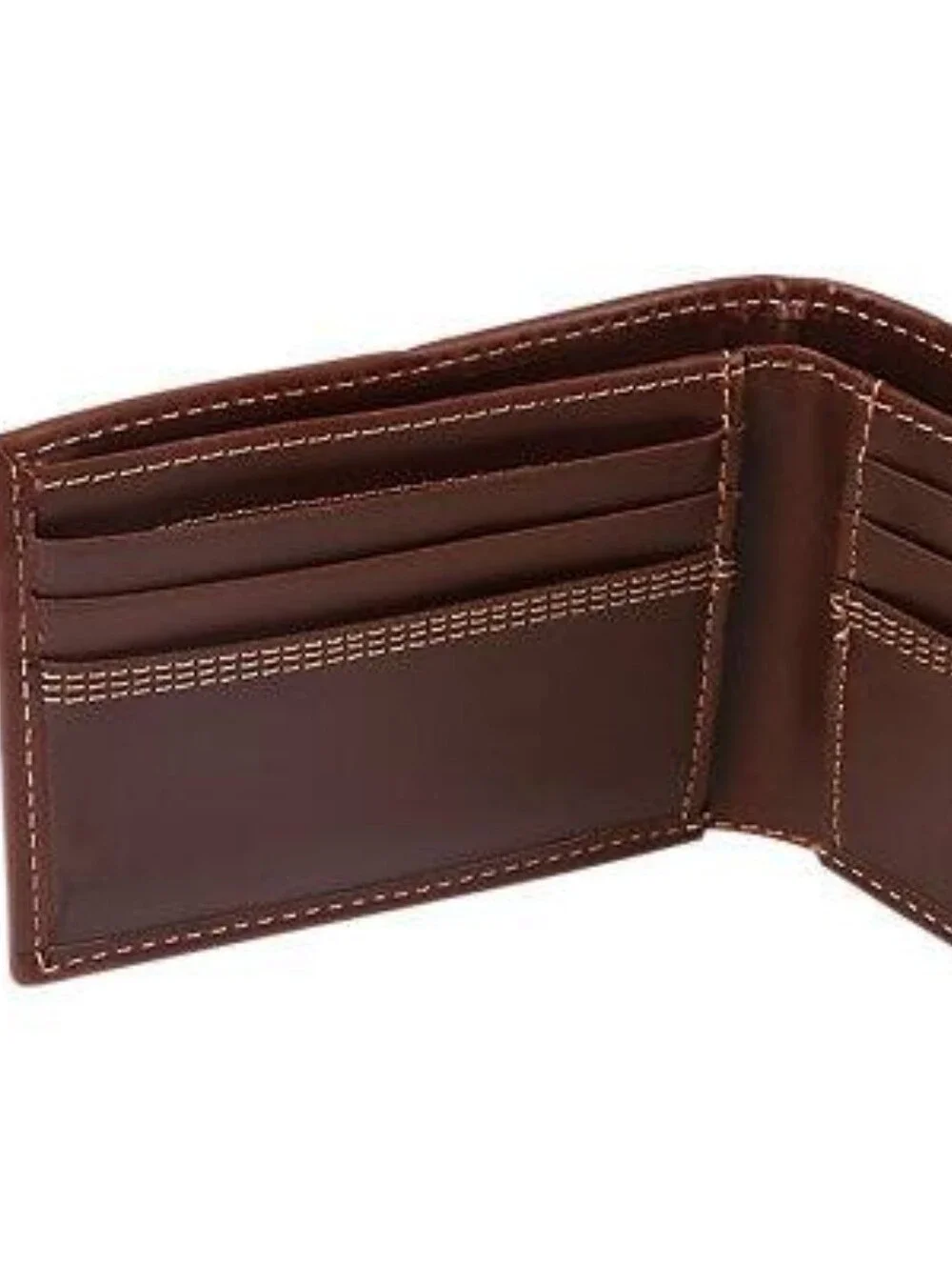 Carhartt Leather Triple-Stitched Passcase Wallet- Dark Brown
